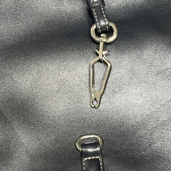 VINTAGE COACH HAMILTON HOBO CLIP 7751 SHOULDER BAG HANDBAG PURSE LEATHER BLACK - Picture 5 of 14